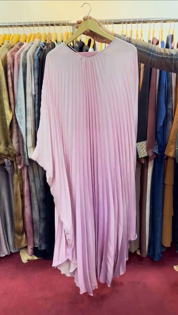 HUDA KAFTAN ABAYA | DS-BABY PINK