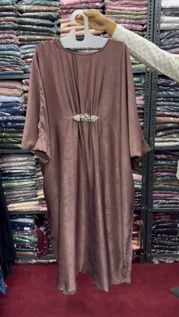 AL-ZAINAB BROACH ABAYA | DUSTY PINK