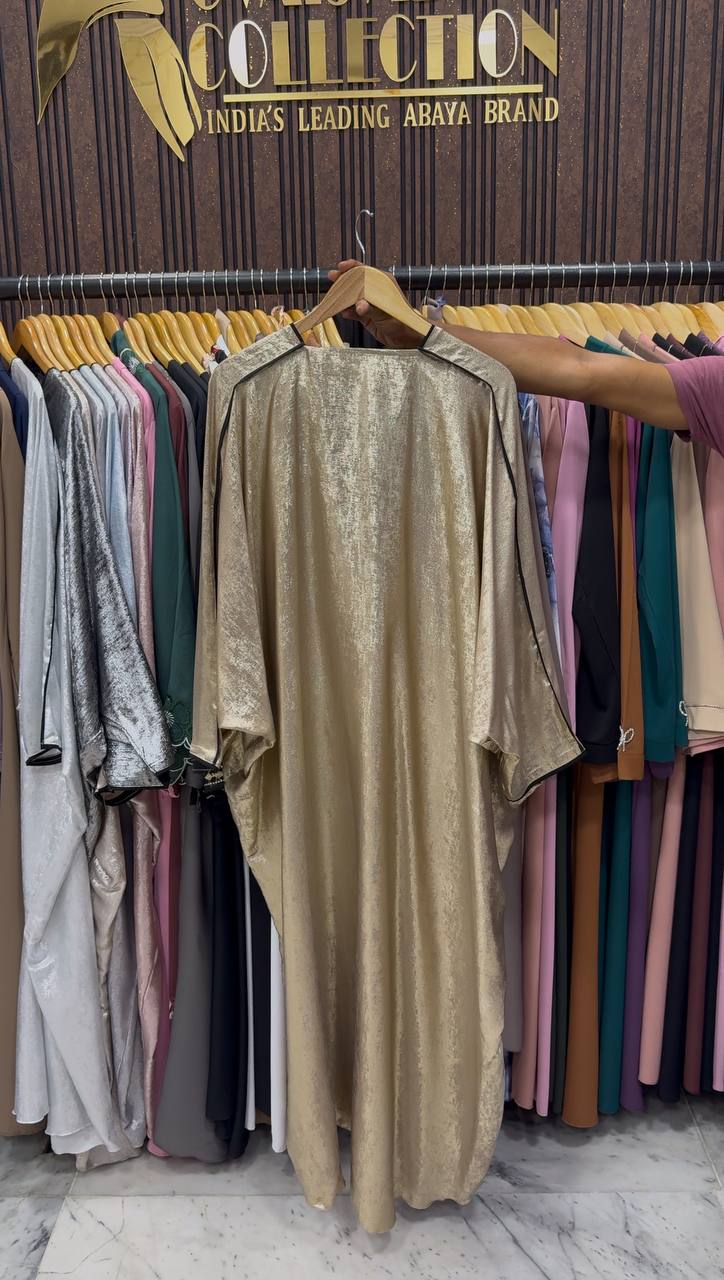 AMREEN SIMMER KAFTAN ABAYA | GOLDEN