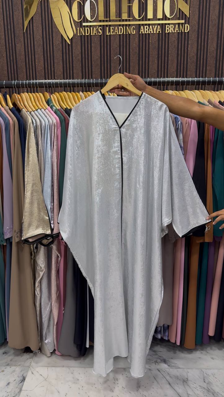 AMREEN SIMMER KAFTAN ABAYA | WHITE