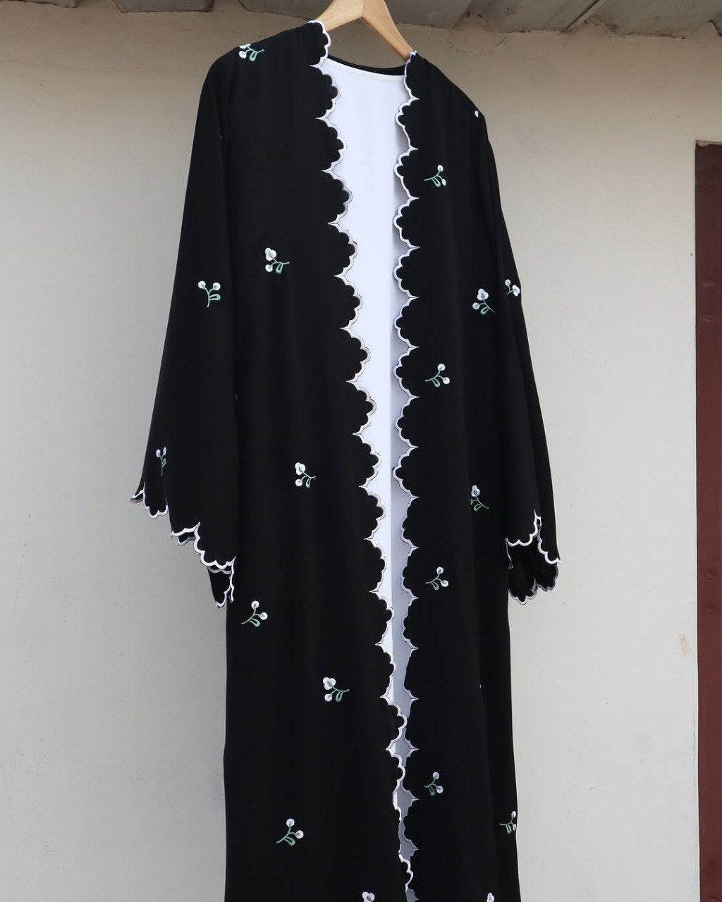 TEHMINA DOUBLE SHRUG ABAYA | B2W