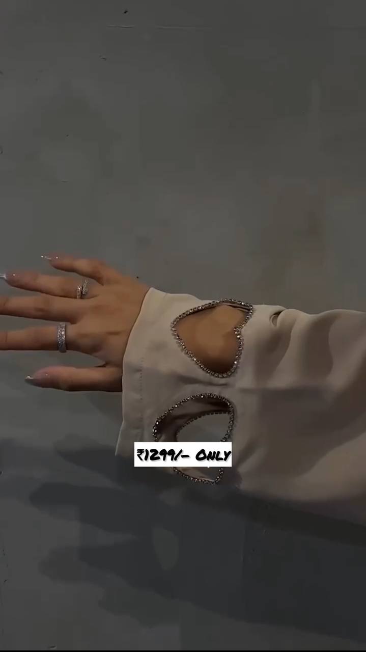 HAZAL HEART SLEEVE ABAYA | LITE NUDE