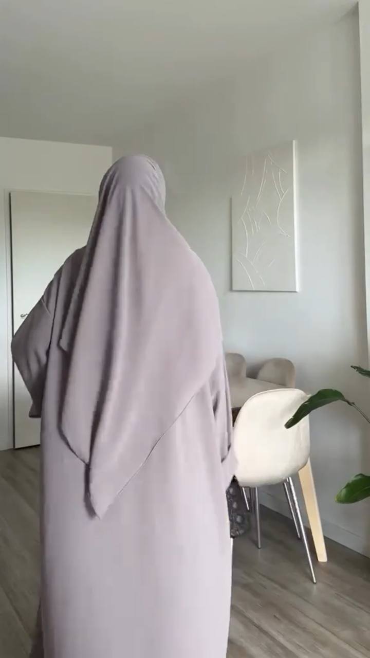 ANAM DOUBLE SHRUG ABAYA | SLASH GRY