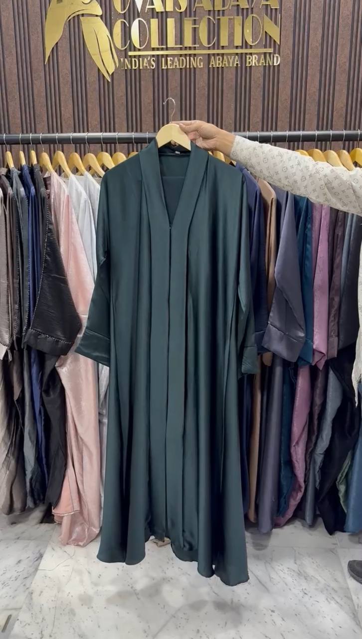 Hayate DXB Kimono Abaya - BOTTLE GREEN ( Eid Edition )