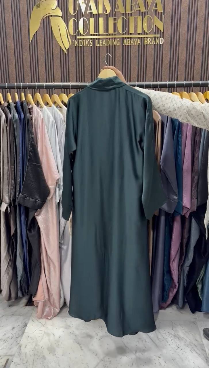 Hayate DXB Kimono Abaya - BOTTLE GREEN ( Eid Edition )