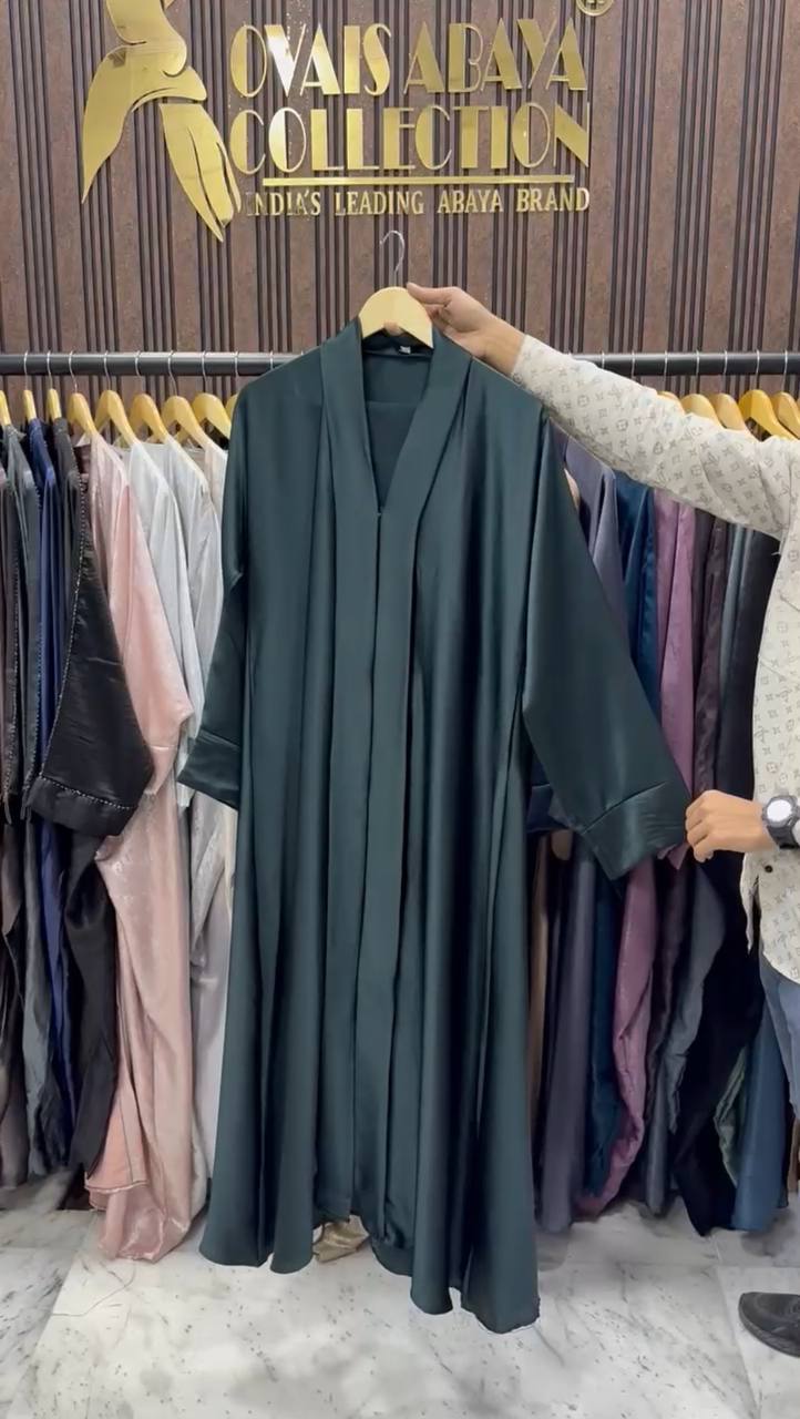 Hayate DXB Kimono Abaya - BOTTLE GREEN ( Eid Edition )