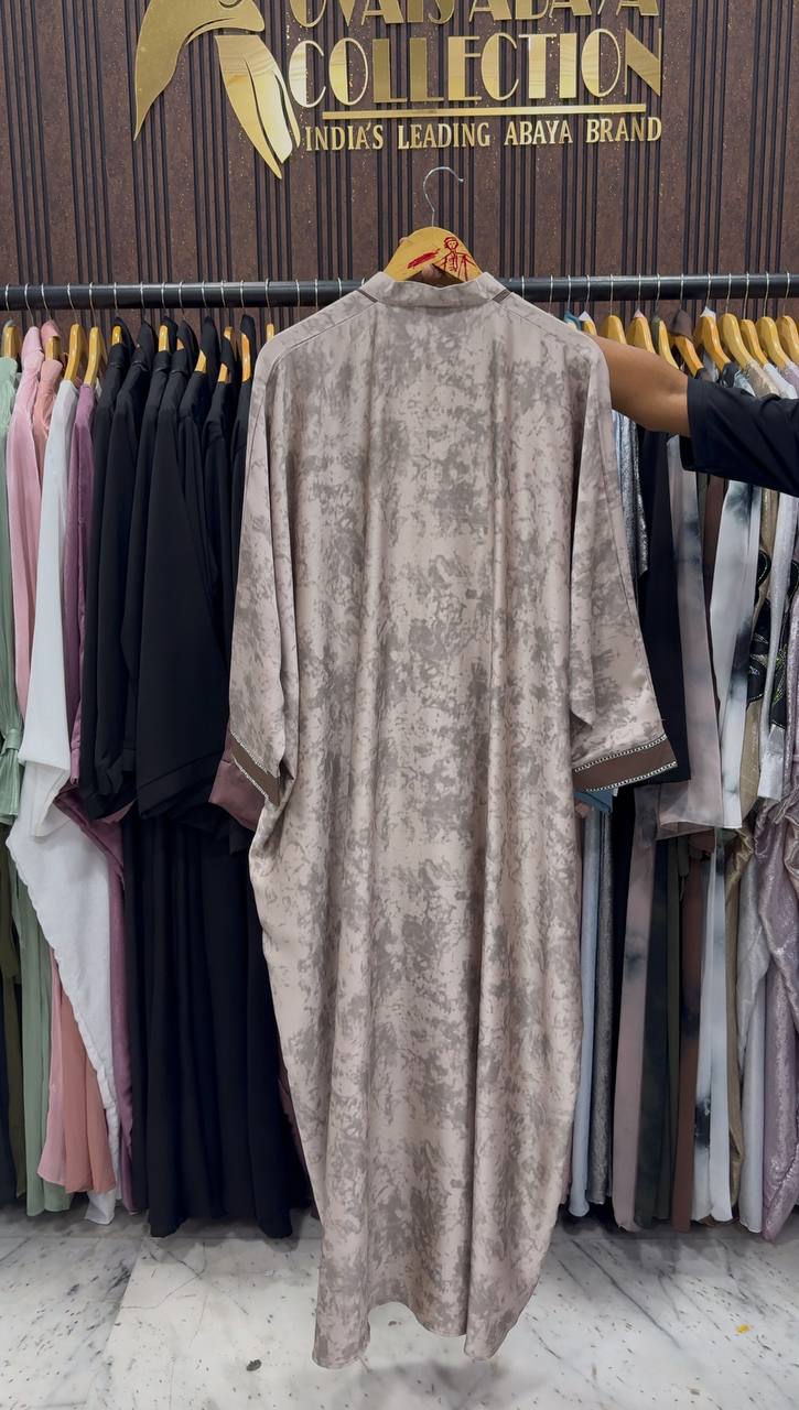 INSHA ZIPPER ABAYA | COFFEE