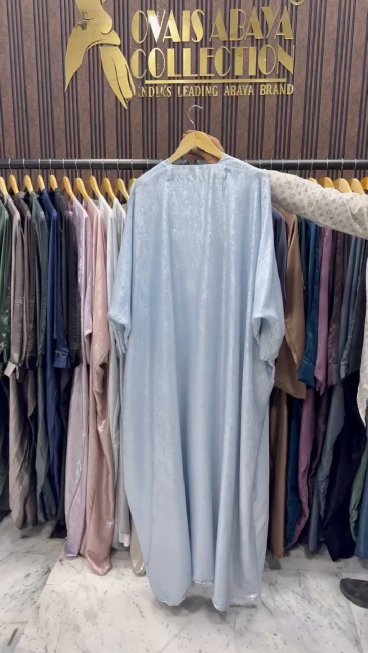 AL-HURIYA DOUBLE SHRUG ABAYA | SKY BLUE