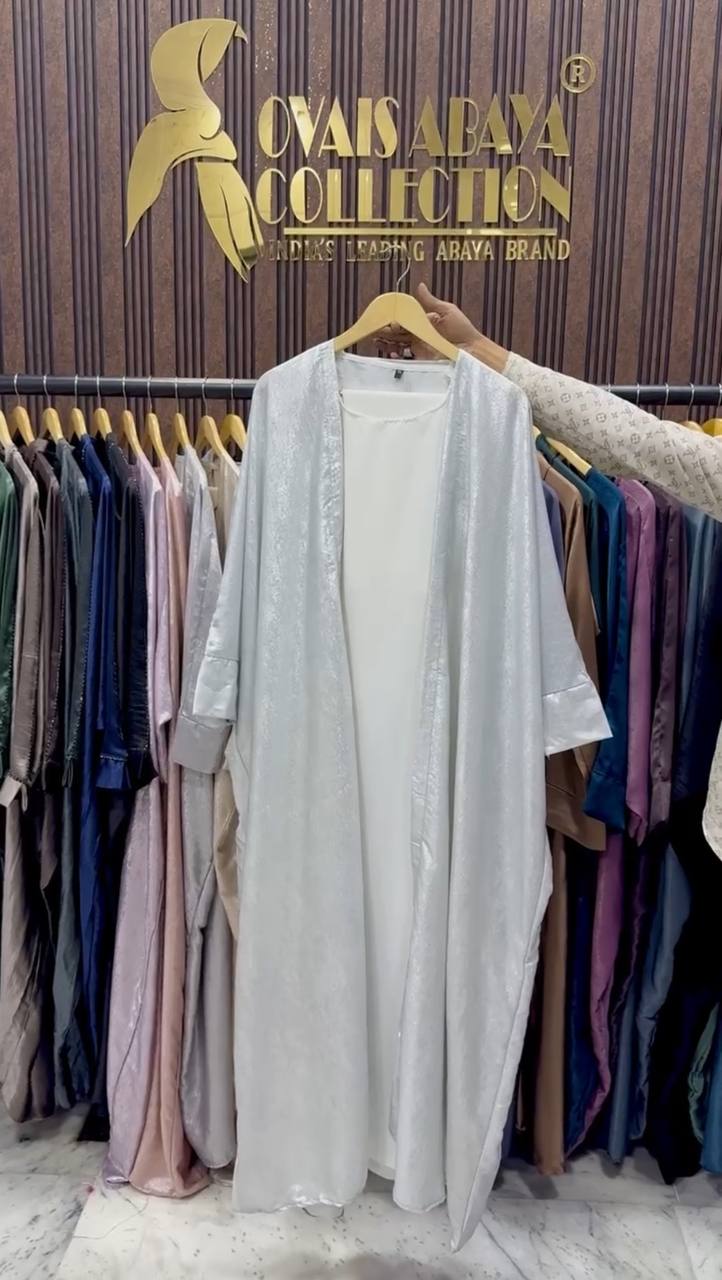 AL-HURIYA DOUBLE SHRUG ABAYA | WHITE