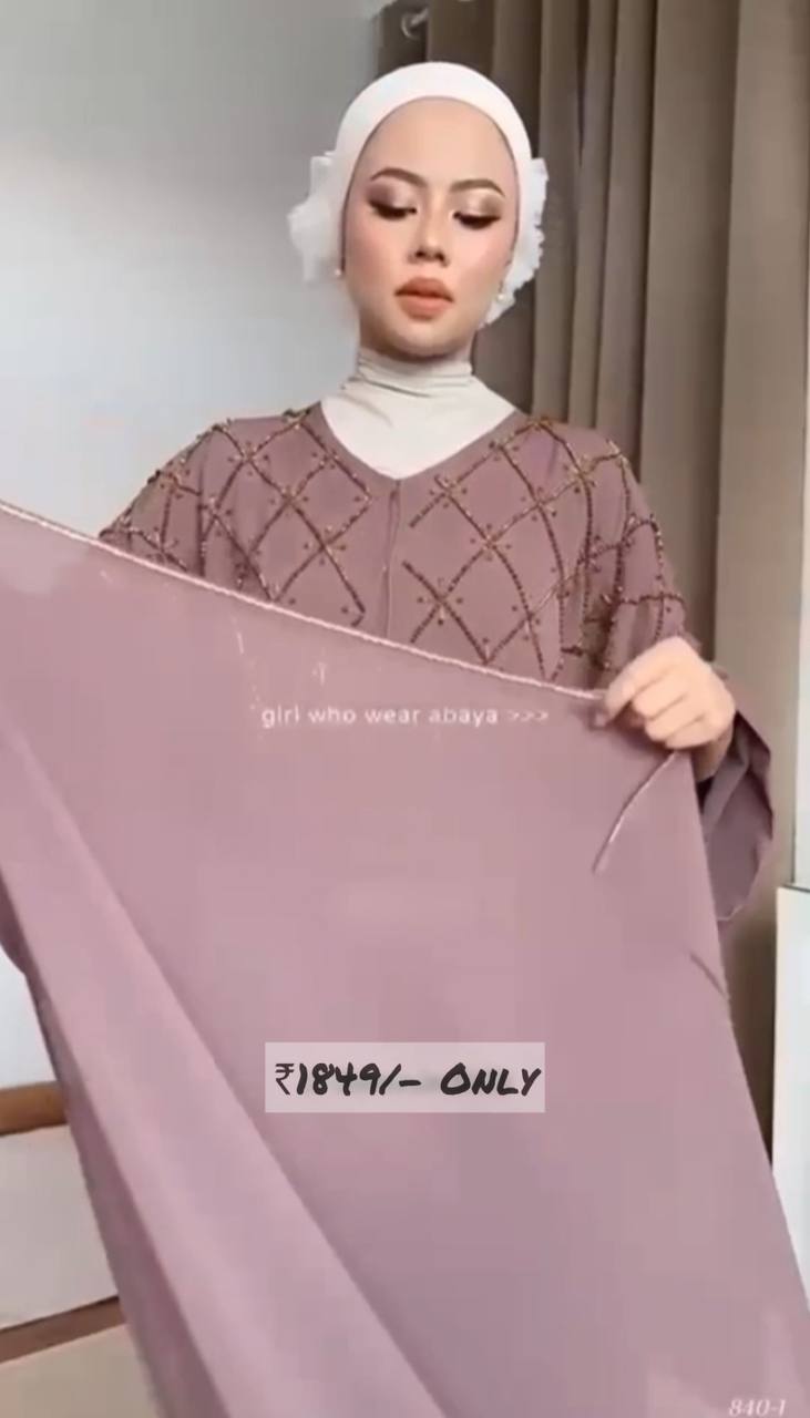 NURUL KAFTAN ABAYA | PINK