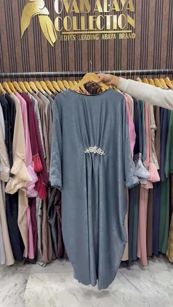 AL-ZAINAB BROACH ABAYA | GRAY