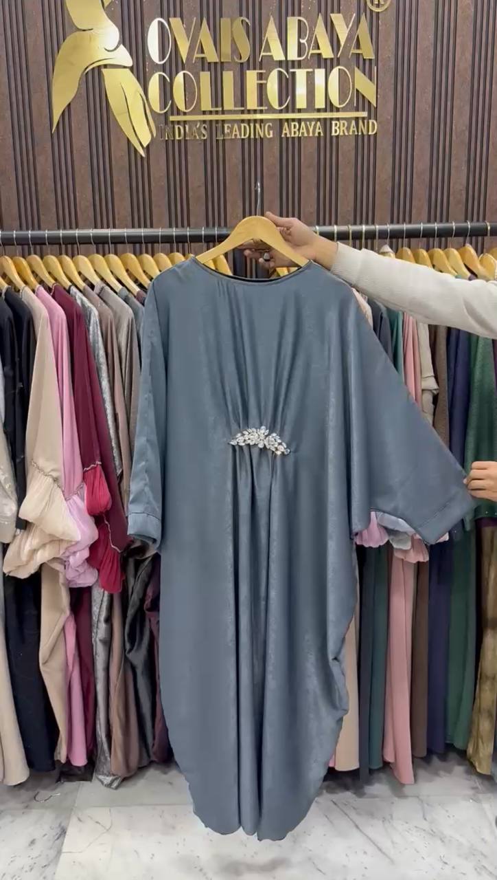 AL-ZAINAB BROACH ABAYA | GRAY