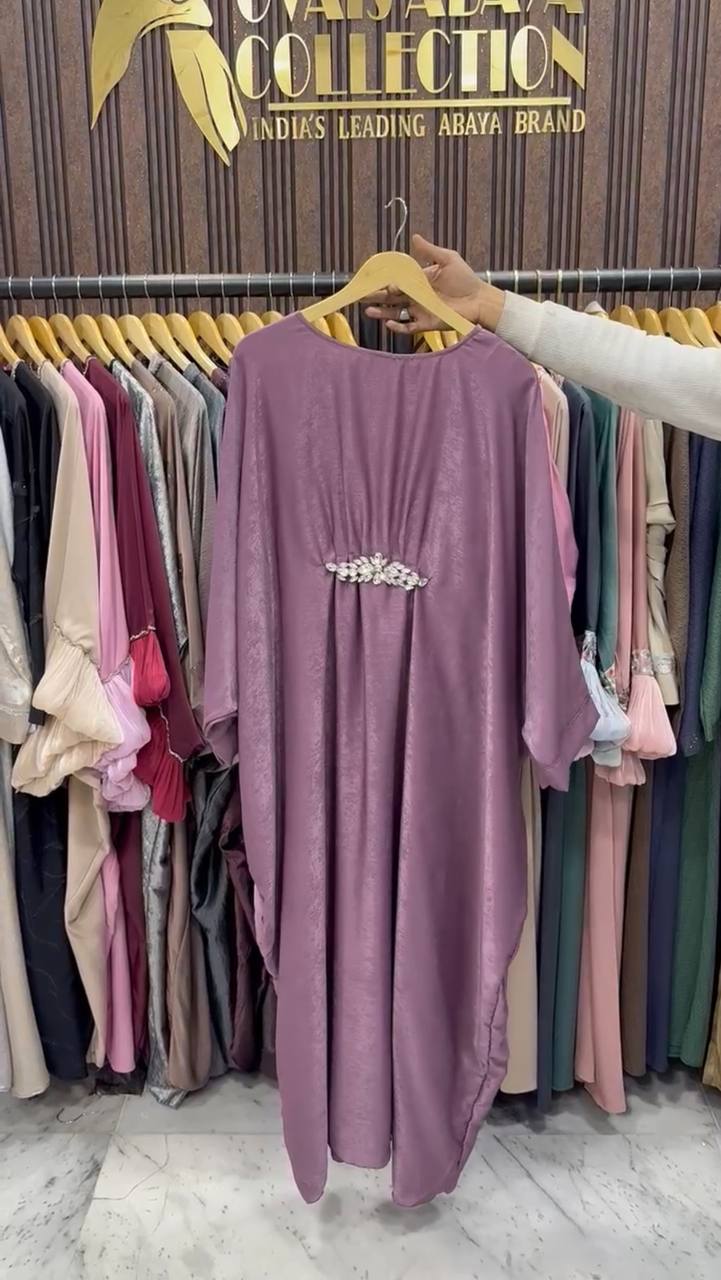 AL-ZAINAB BROACH ABAYA |  LITE PINK