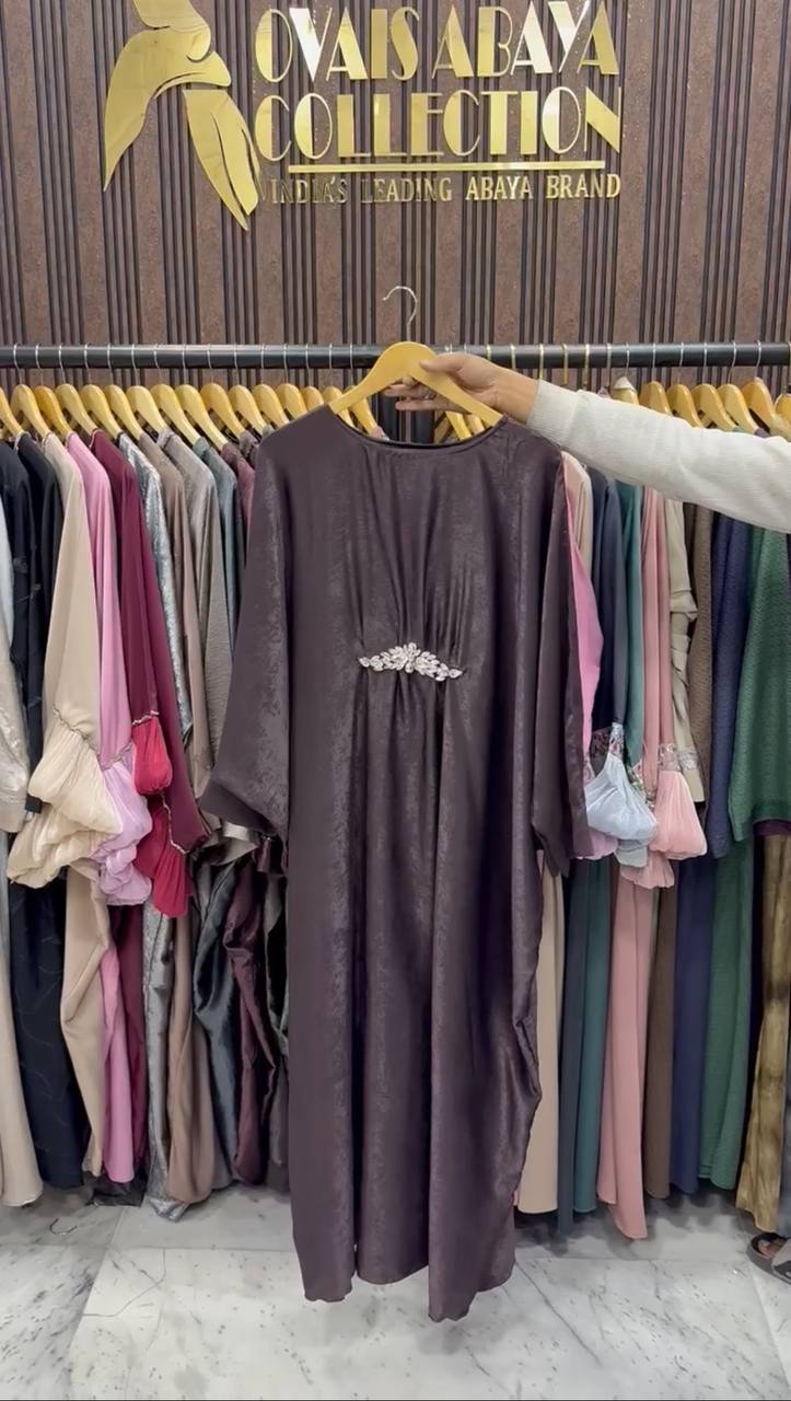 AL-ZAINAB BROACH ABAYA | COFFEE