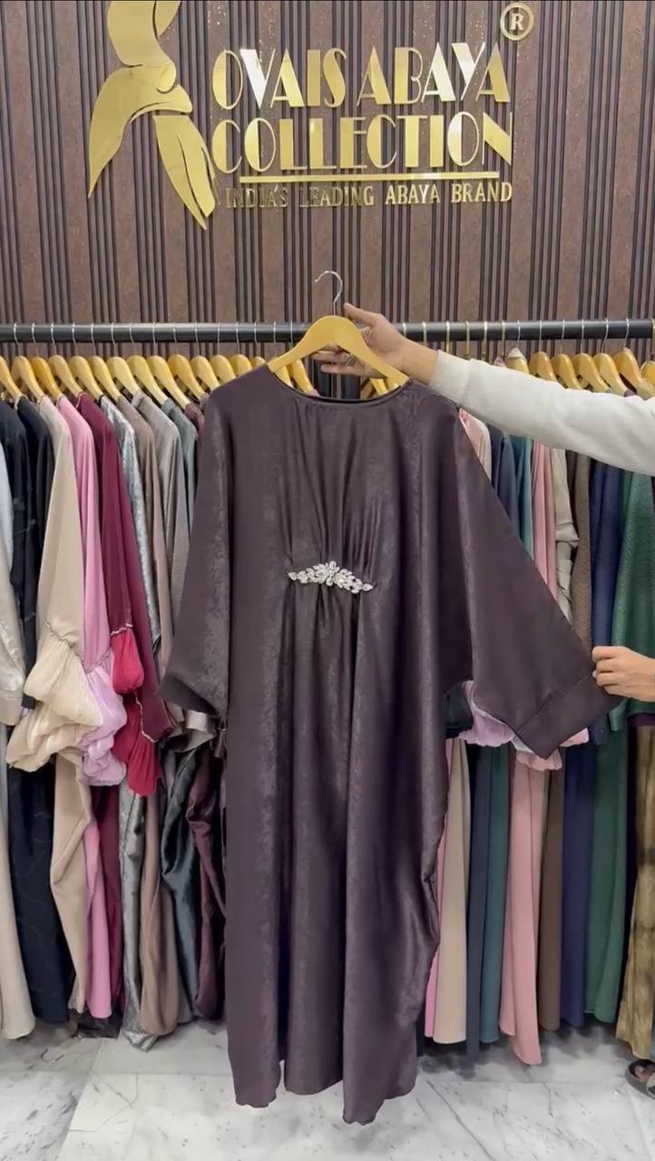 AL-ZAINAB BROACH ABAYA | COFFEE