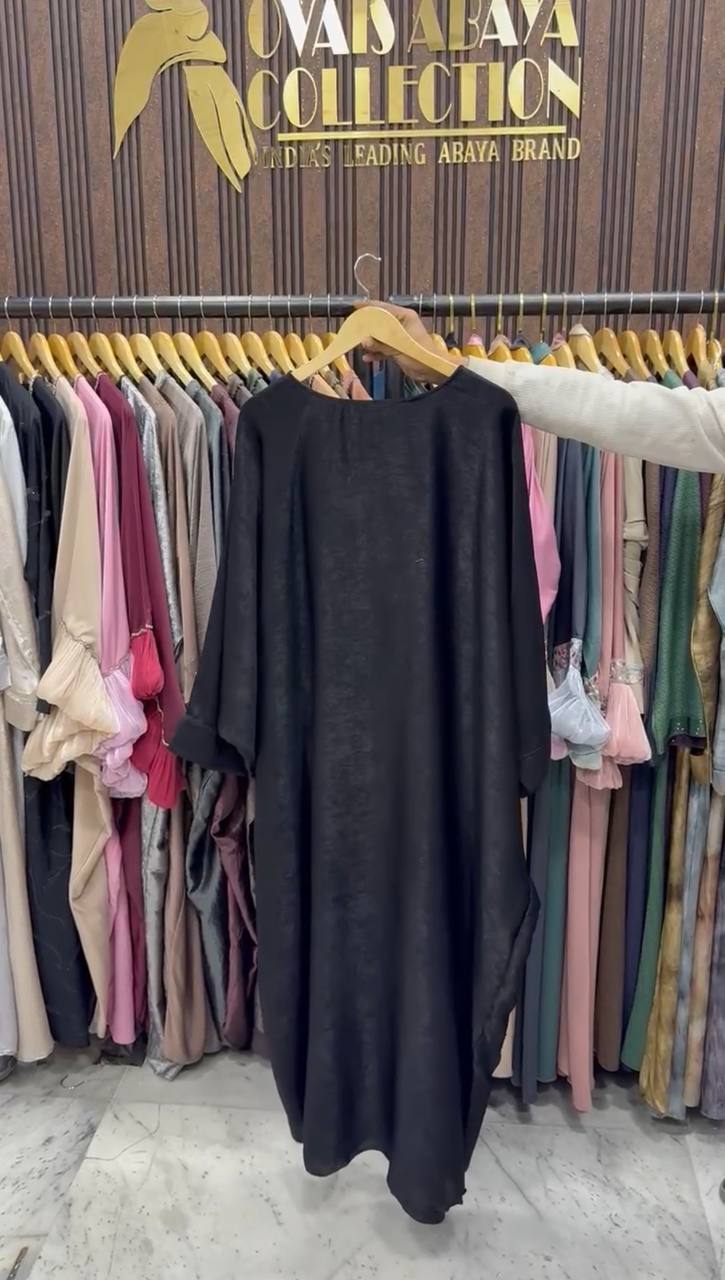 AL-ZAINAB BROACH ABAYA | BLACK