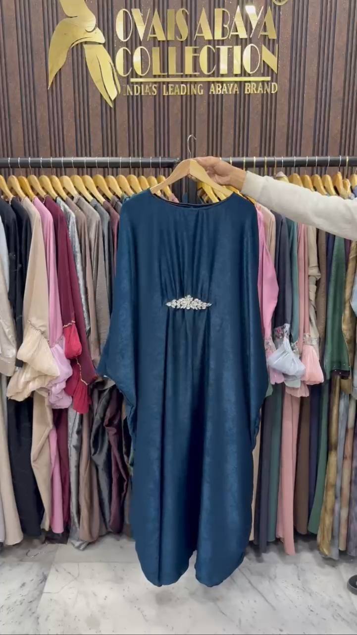 AL-ZAINAB BROACH ABAYA | TEAL