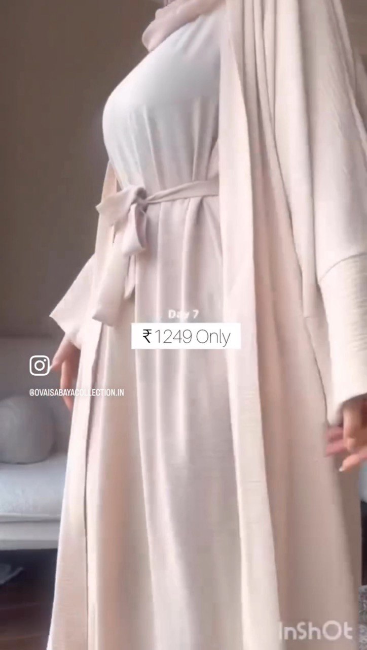 DUBAI CRUSH DOUBLE SHRUG ABAYA | SPECIAL NUDE
