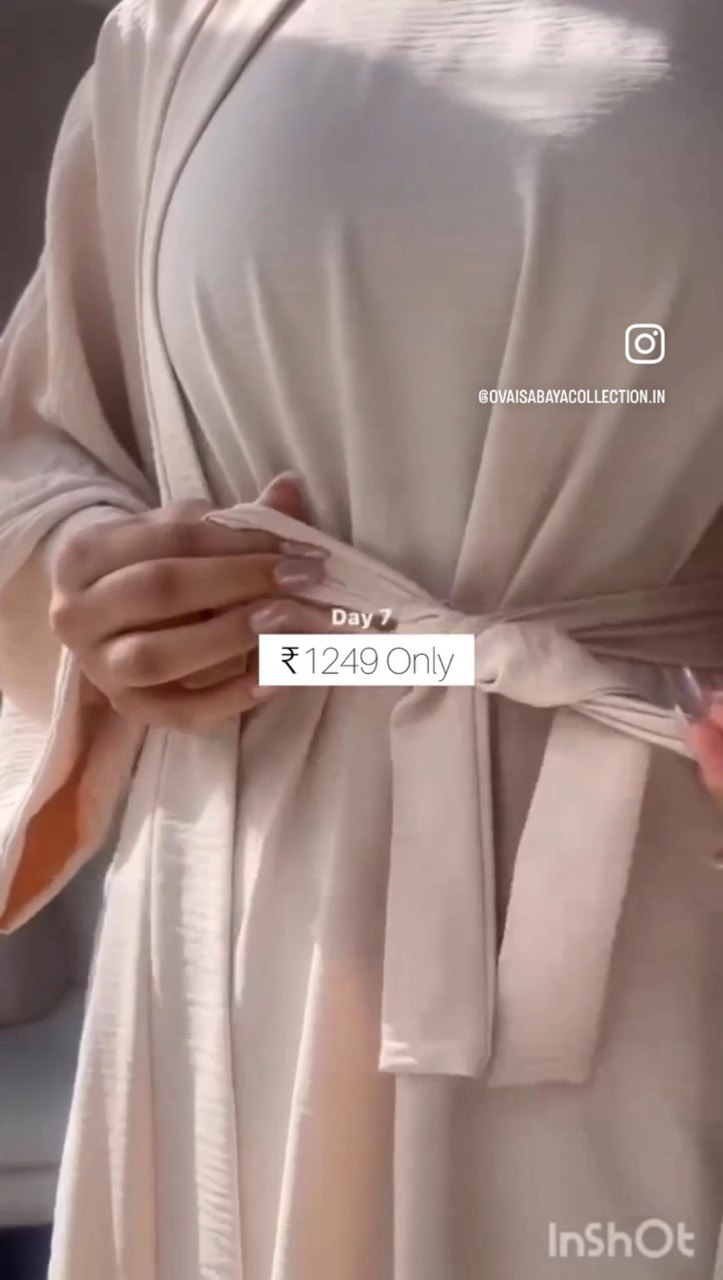 DUBAI CRUSH DOUBLE SHRUG ABAYA | SPECIAL NUDE