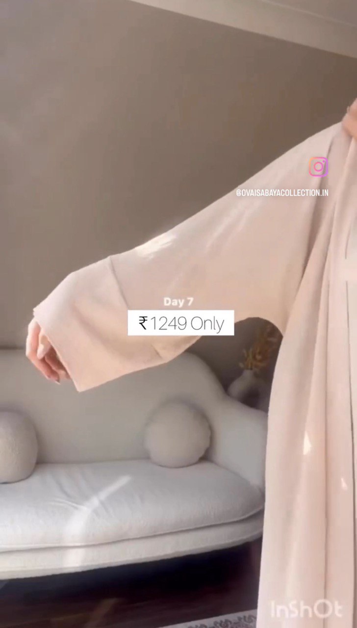 DUBAI CRUSH DOUBLE SHRUG ABAYA | SPECIAL NUDE