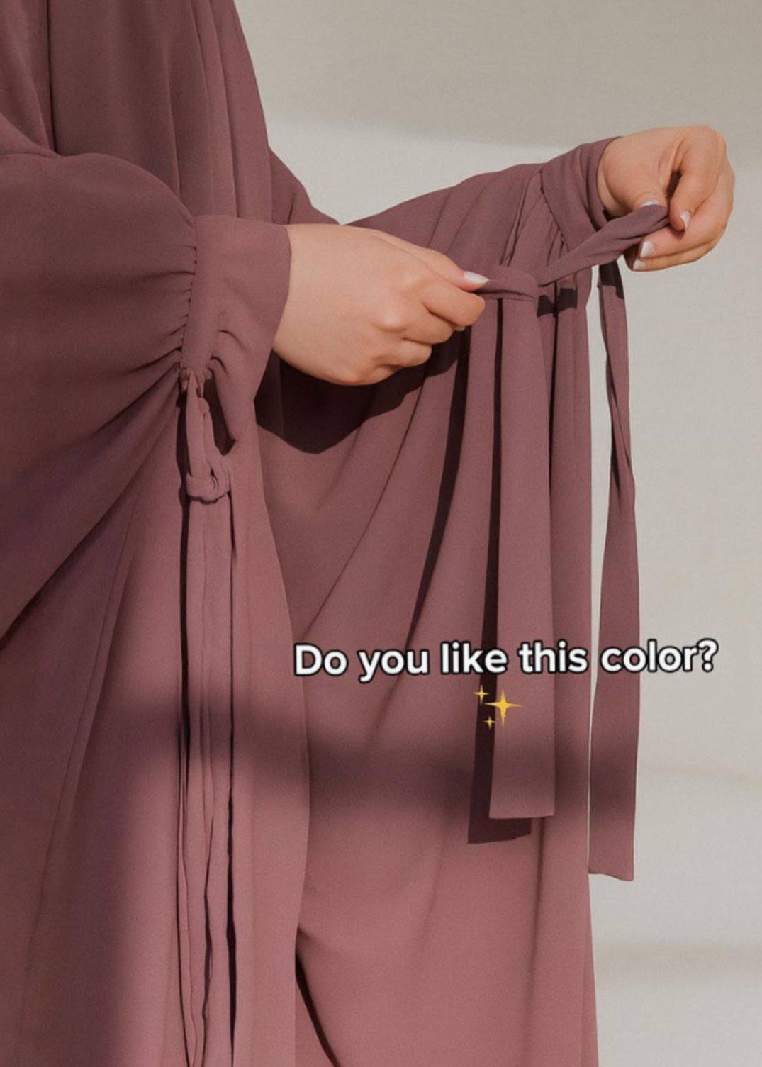 FROZEN DOUBLE SHRUG ABAYA | DUSTY PINK
