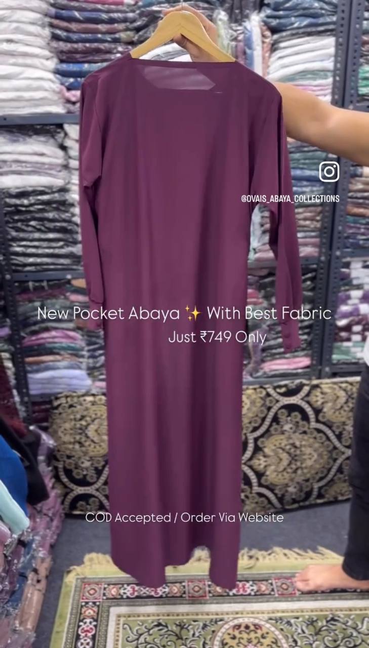 ARABIYA POCKET ABAYA ( NEW LAUNCH )