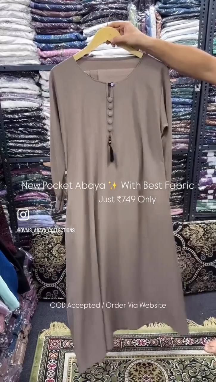ARABIYA POCKET ABAYA ( NEW LAUNCH )