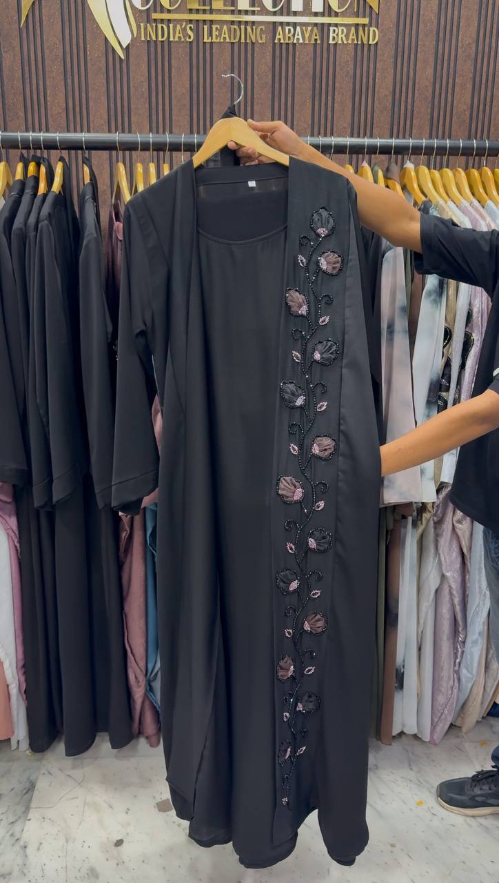 AL-ZOYA DOUBLE SHRUG BLAZER ABAYA | SHADE-02