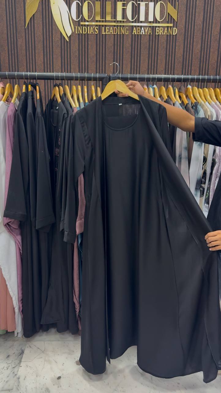 AL-ZOYA DOUBLE SHRUG BLAZER ABAYA | SHADE-01
