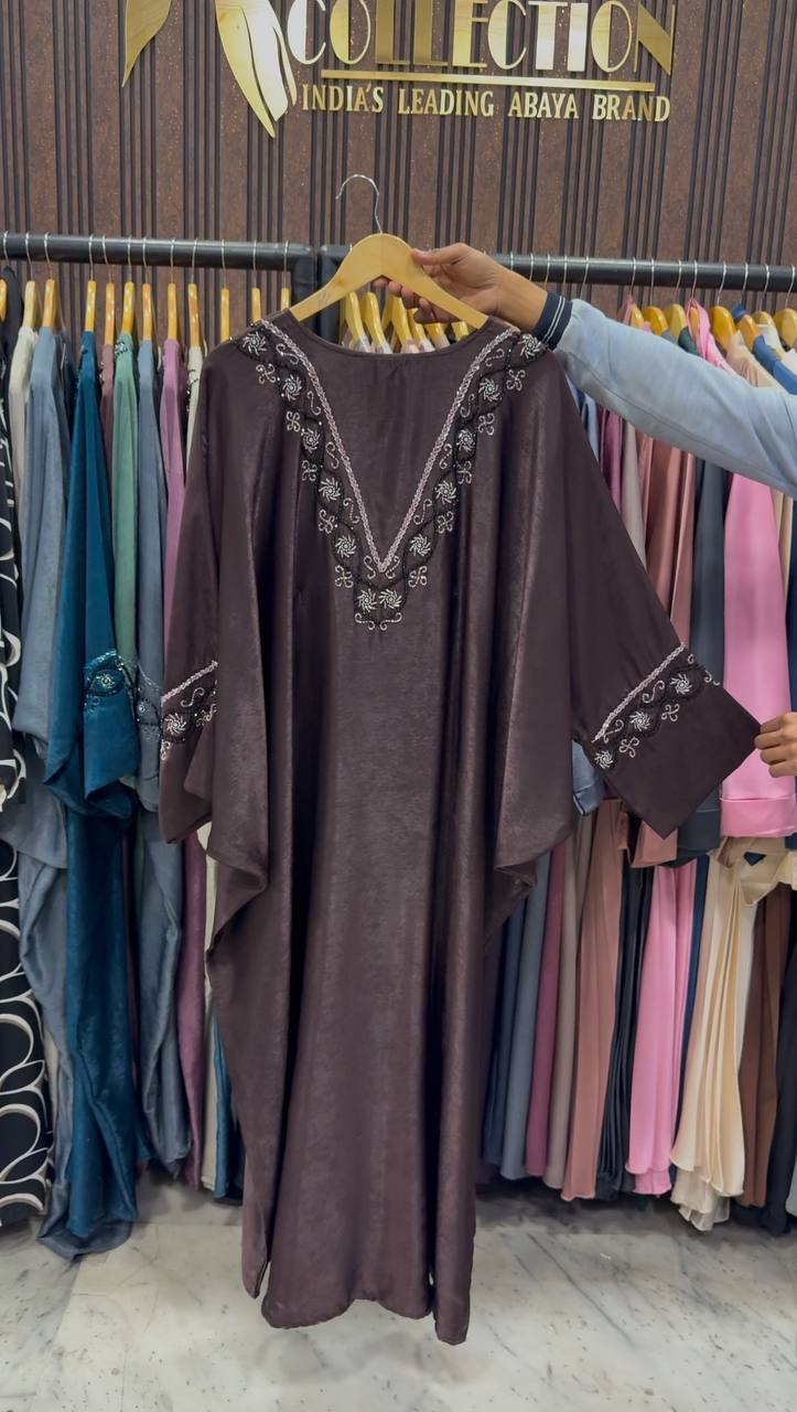 GULAFSHA HANDWORK ABAYA | PURPLE