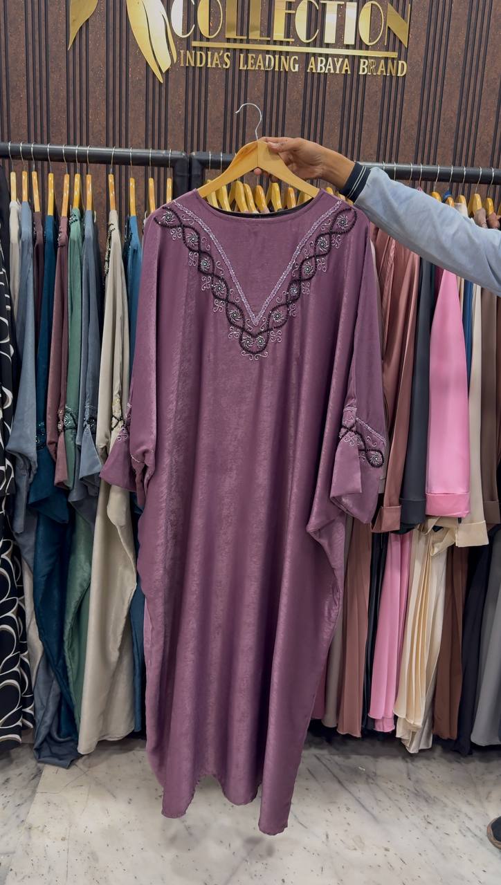 GULAFSHA HANDWORK ABAYA | PINK