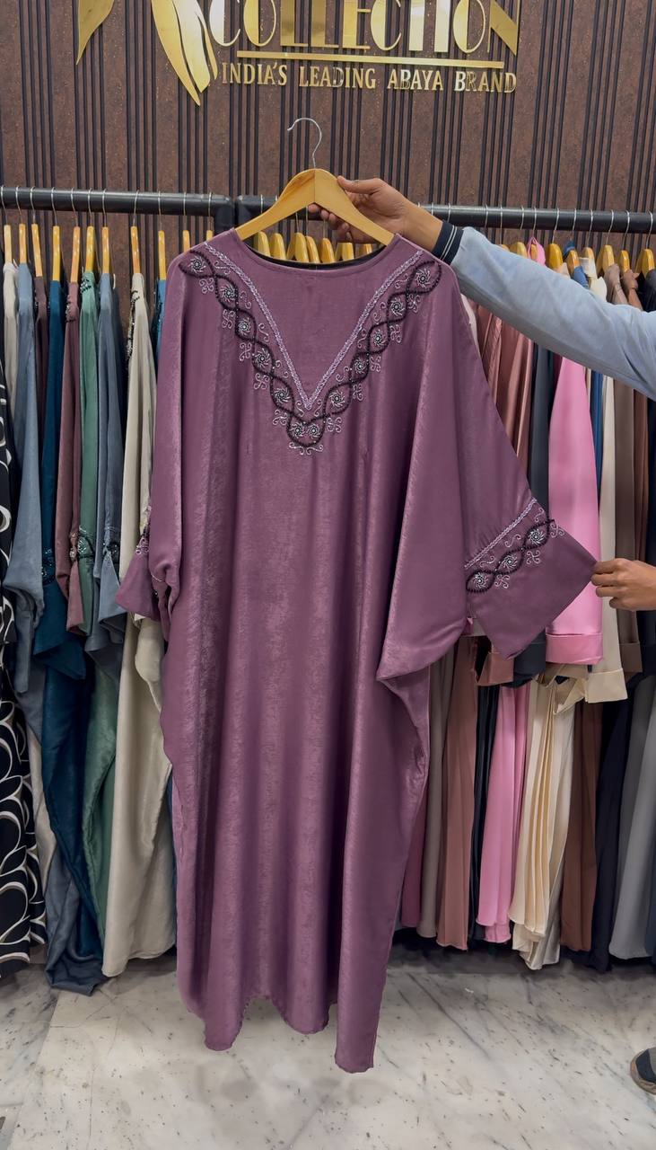 GULAFSHA HANDWORK ABAYA | PINK