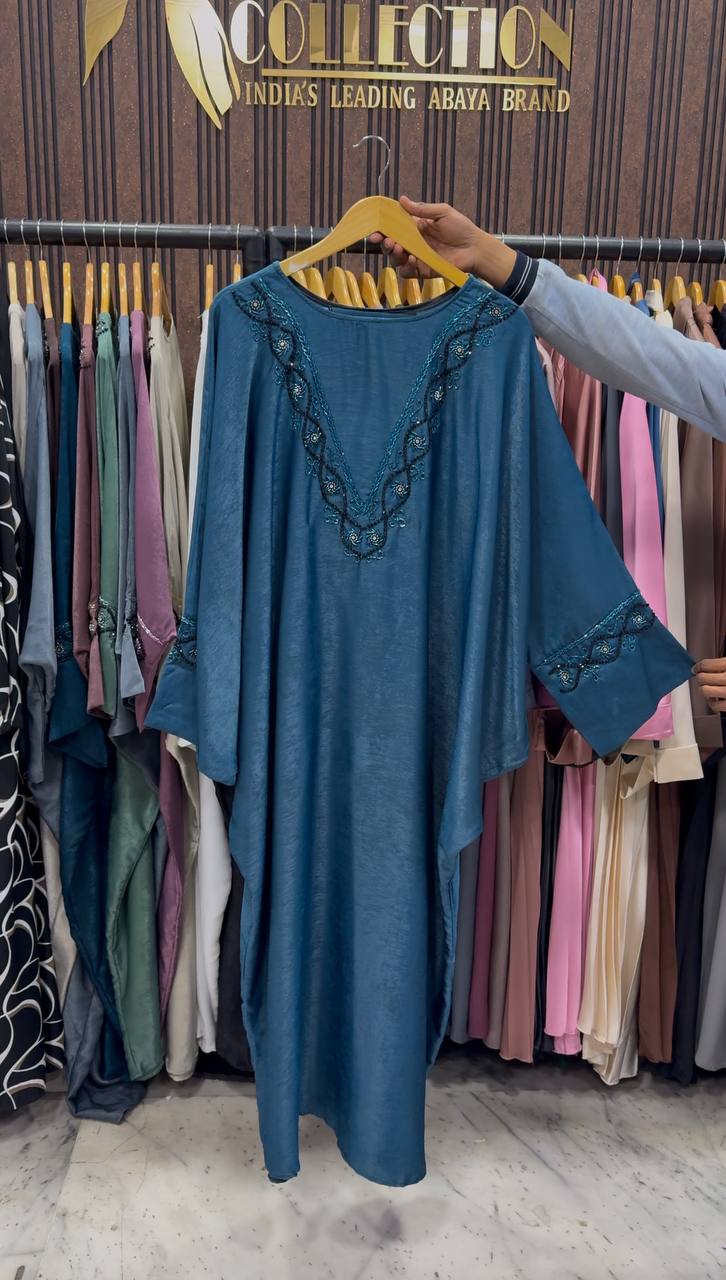 GULAFSHA HANDWORK ABAYA | BLUE