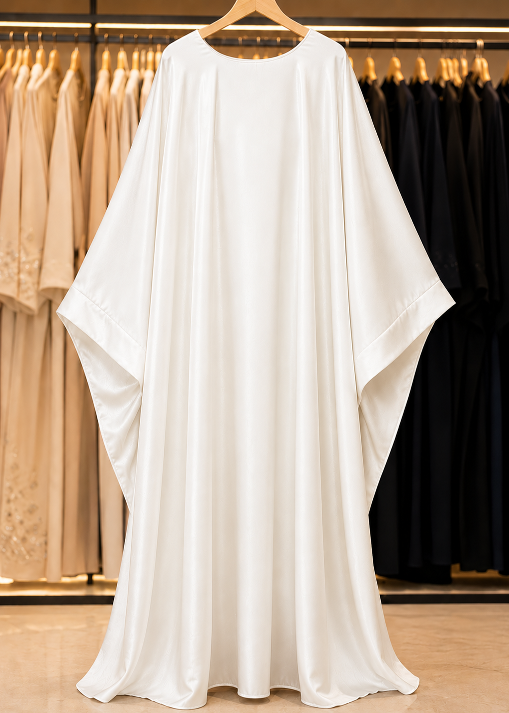 AREBIAN SIMMER KAFTAN ABAYA | WHITE