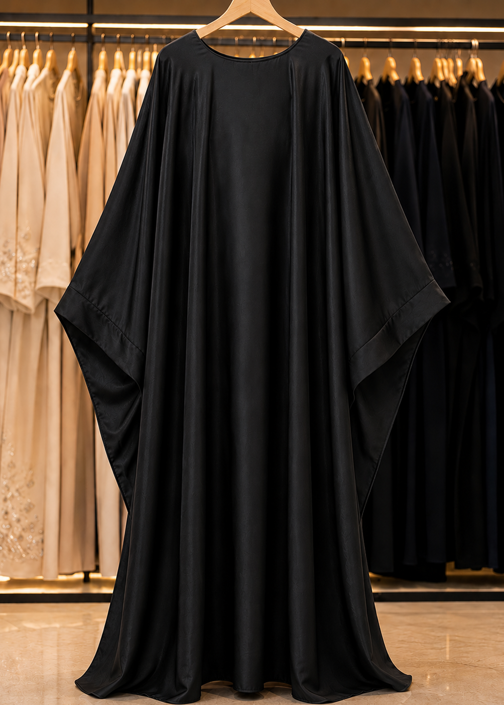 AREBIAN SIMMER KAFTAN ABAYA | BLACK