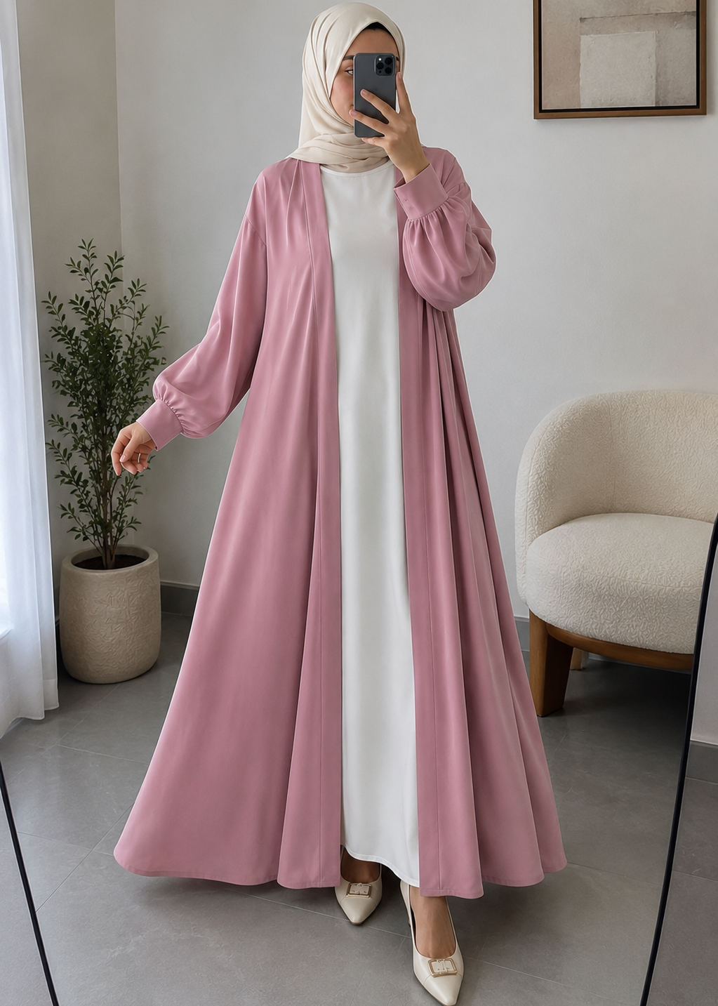 HAFSAH DS ABAYA | PINK