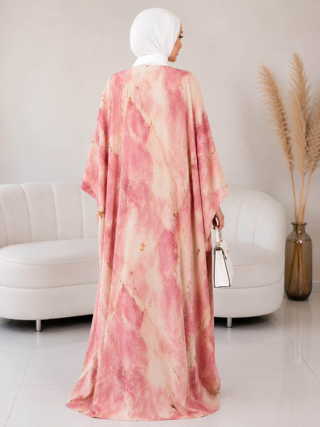 KINZA PRINTED KAFTAN ABAYA | SHADE-03