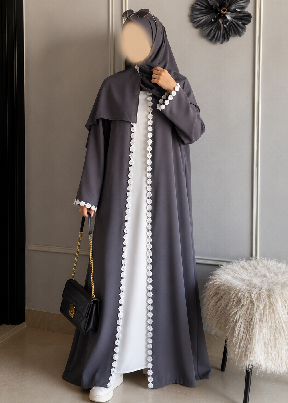 DAISY DS ABAYA | GRAY