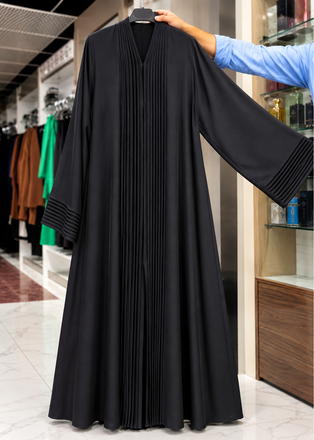 PRADA IMPORTED KIMONO ABAYA | BLACK
