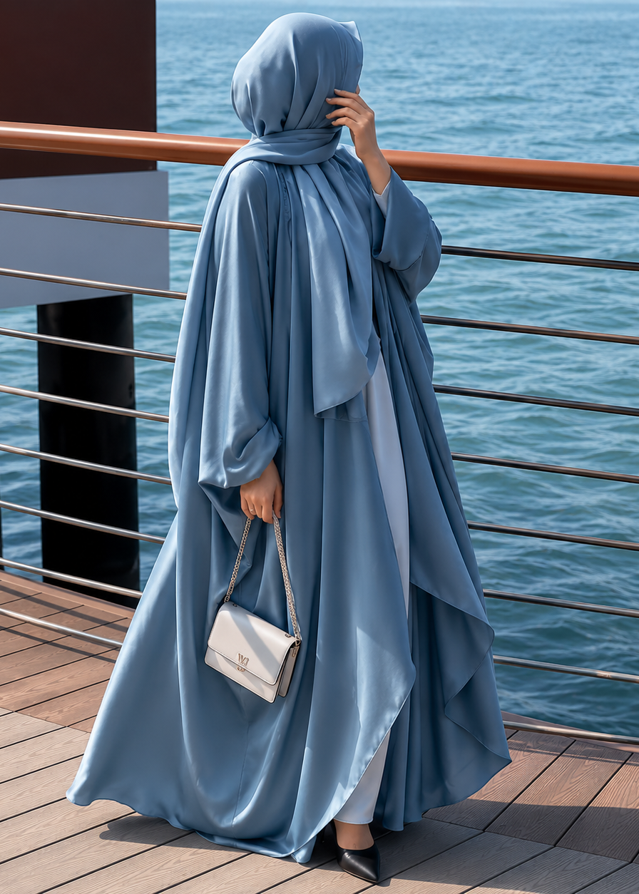 EZZAH DS ABAYA | OCEAN BLUE