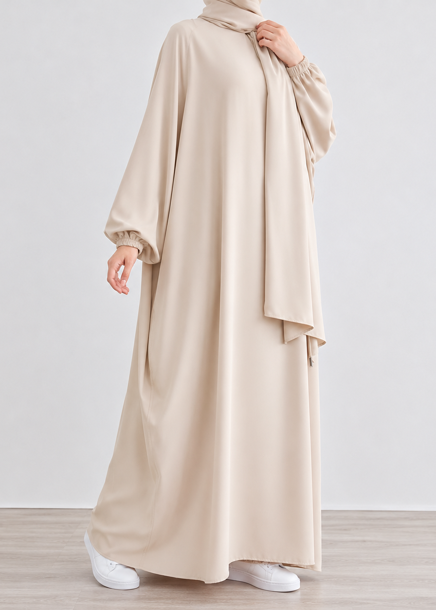 MEHREEN KAFTAN ABAYA | NUDE