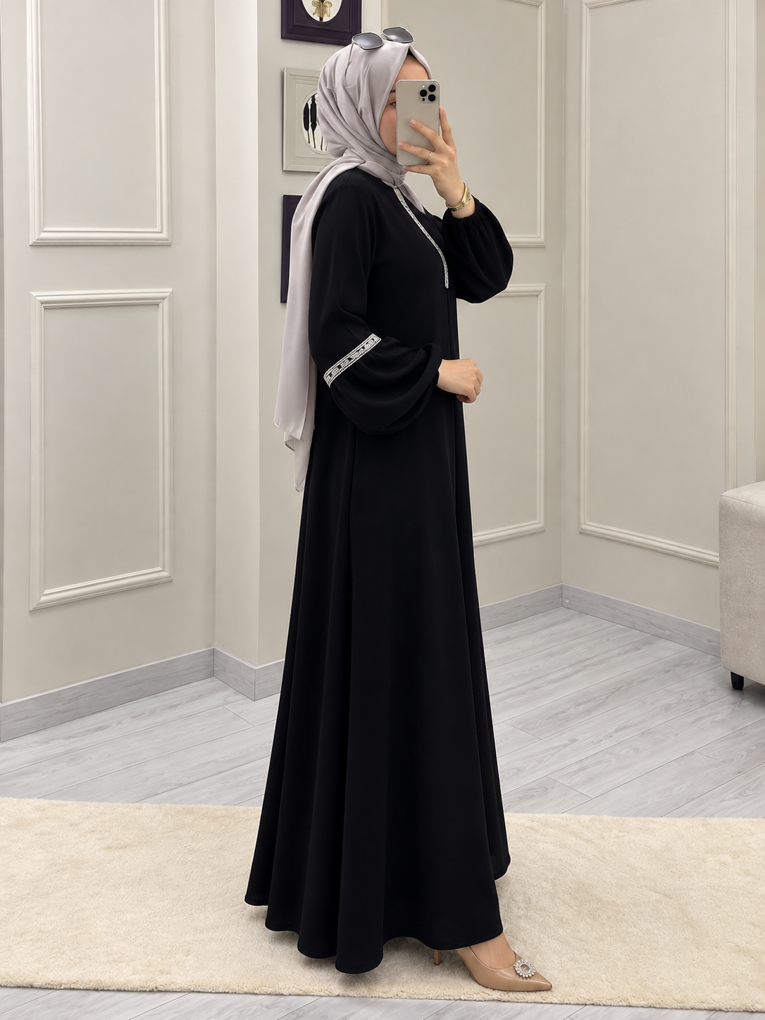 6001 - AASH BASIC ABAYA | BLACK