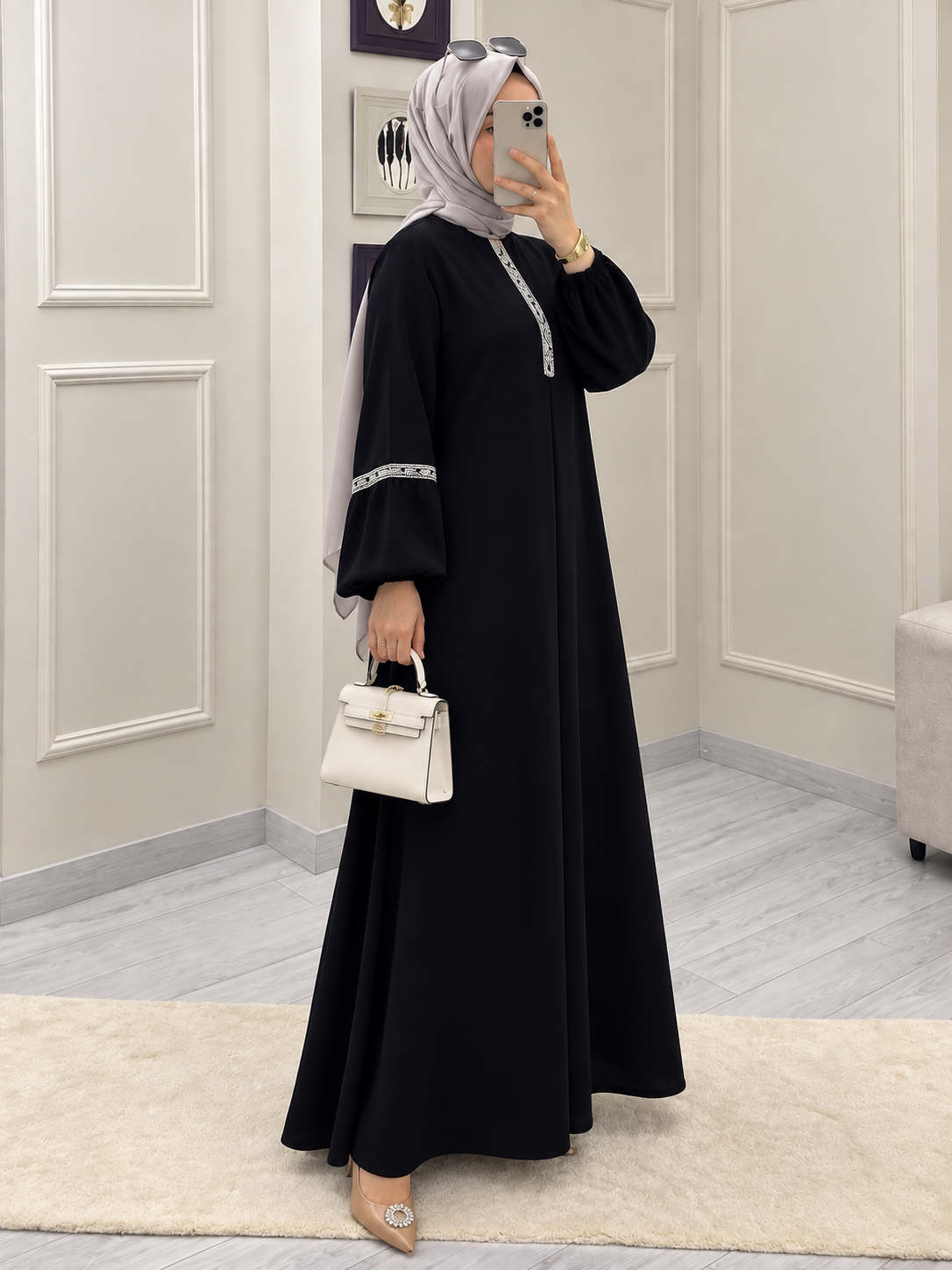 6001 - AASH BASIC ABAYA | BLACK