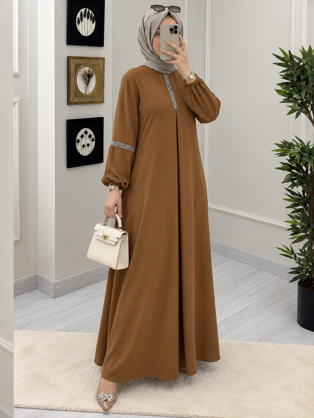 6001 - AASH BASIC ABAYA | REAL COPPER