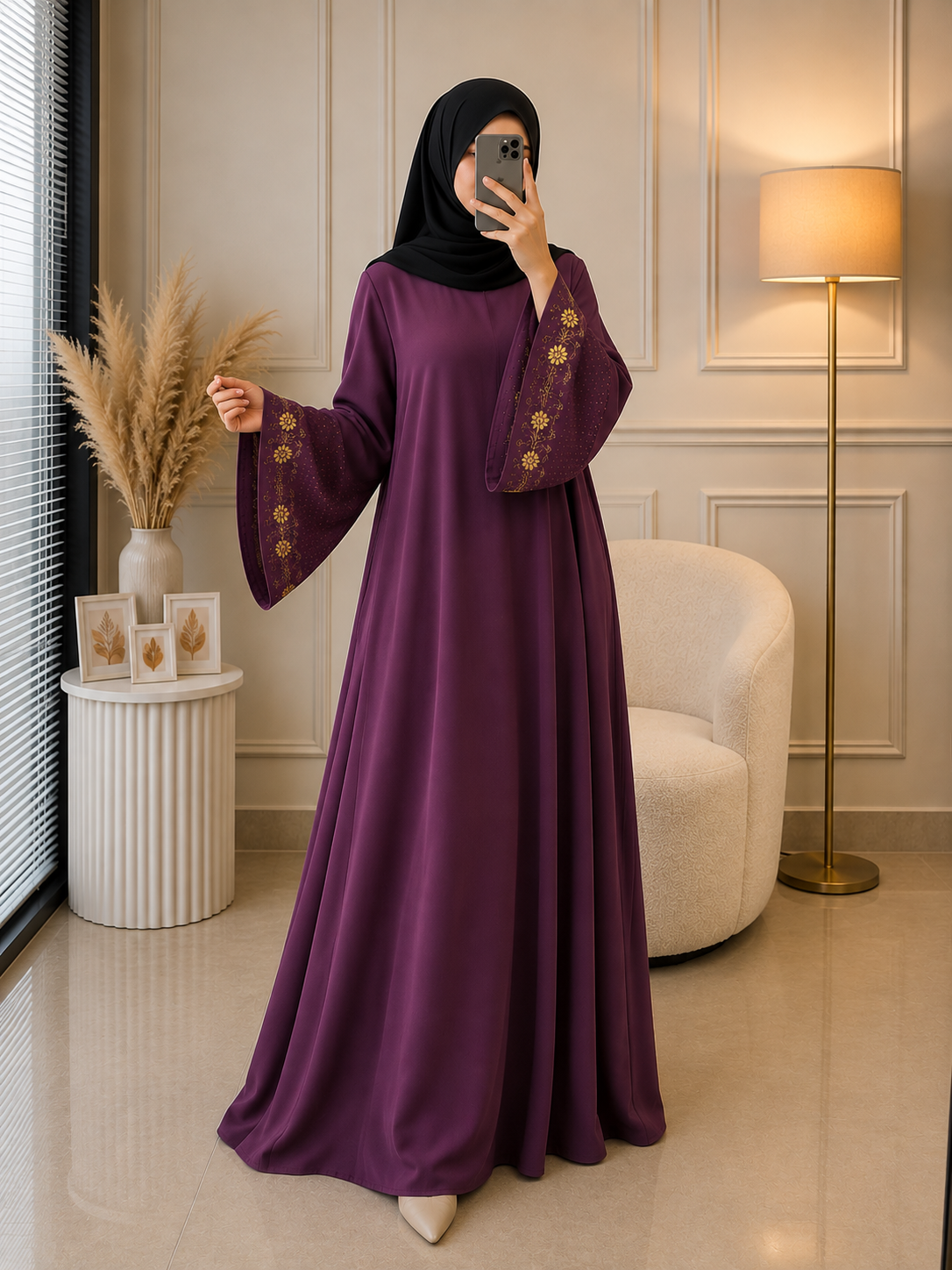 7539 - ALZIYA ABAYA | PINK