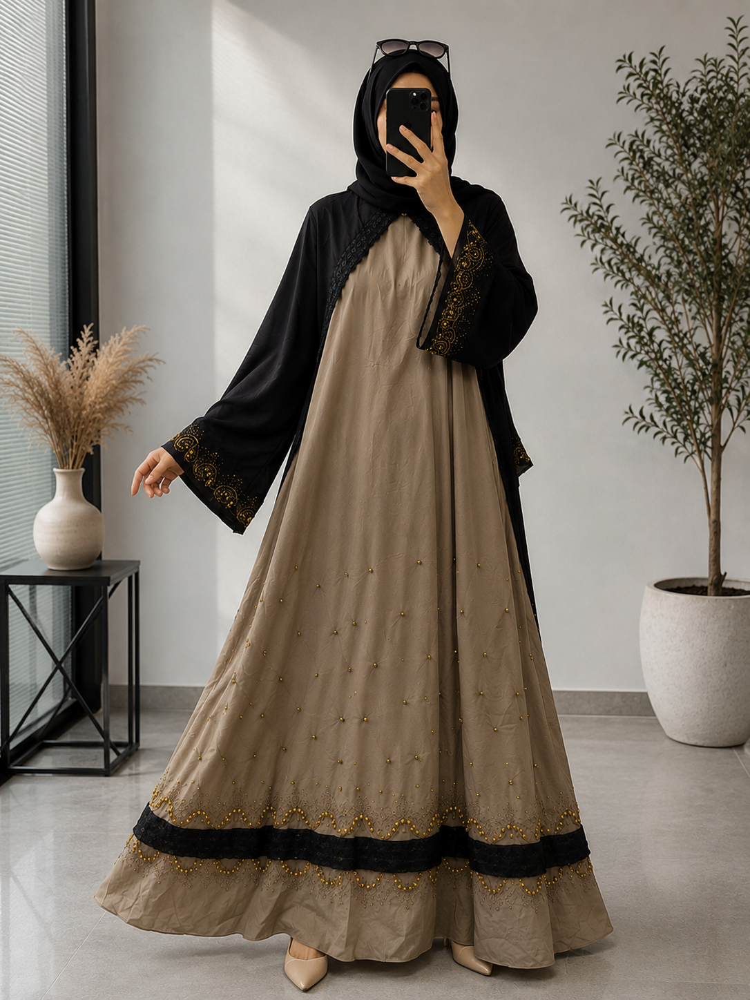 4288- TAMEENA ABAYA | NUDE