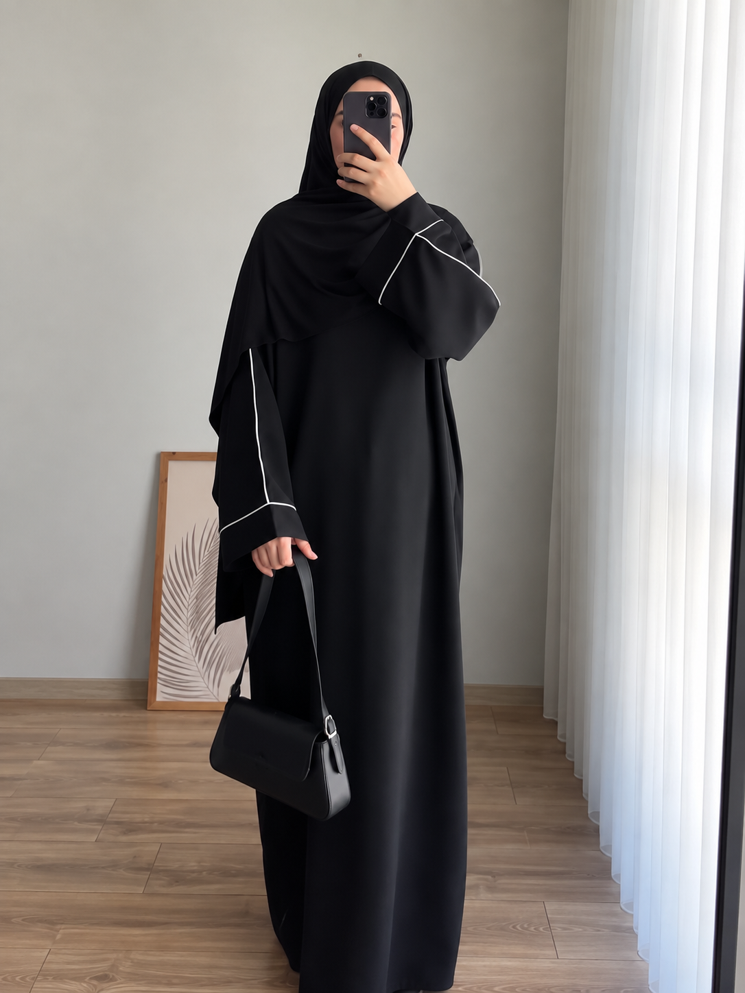 HANIA PIPIN ABAYA | BLACK