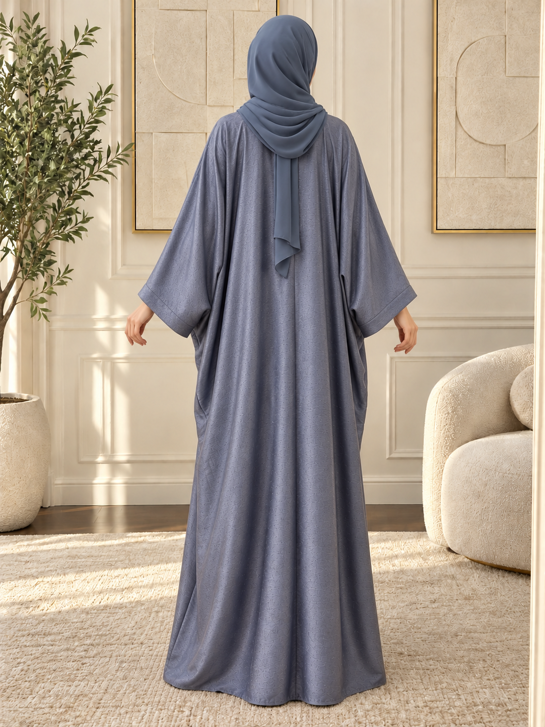 HABIBA KAFTAN ABAYA | GRAY