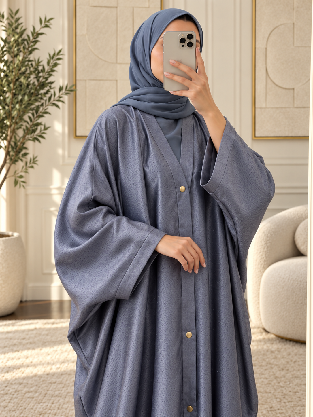 HABIBA KAFTAN ABAYA | GRAY