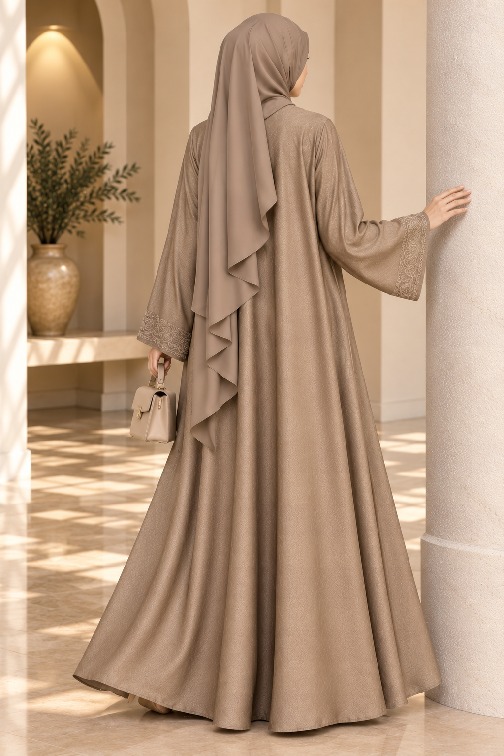 AAFIA KIMONO ABAYA | NUDE